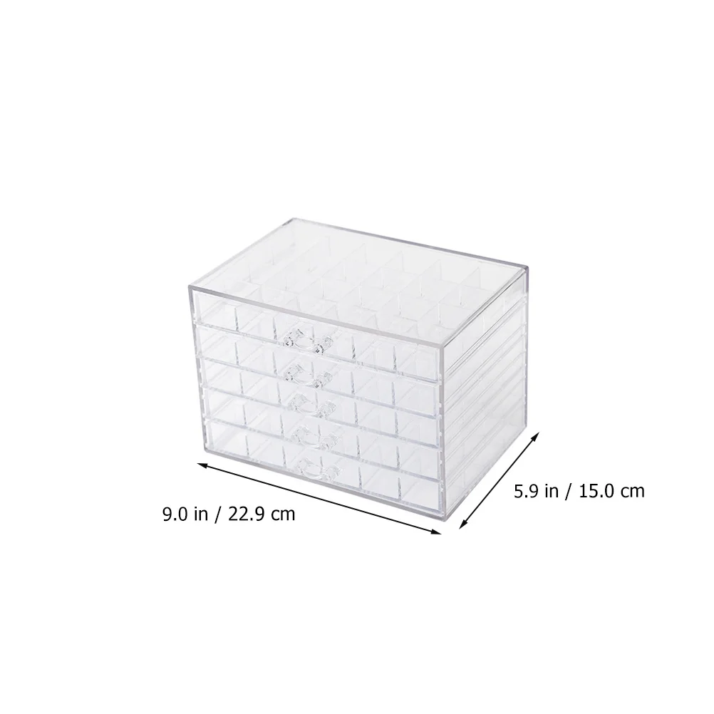 Organizer na sztuczne paznokcie, pojemnik na tipsy, 120 przegródek, przezroczysty, duża pojemność, etui na ozdoby do paznokci, cekiny, organizer do przechowywania akcesoriów do manicure