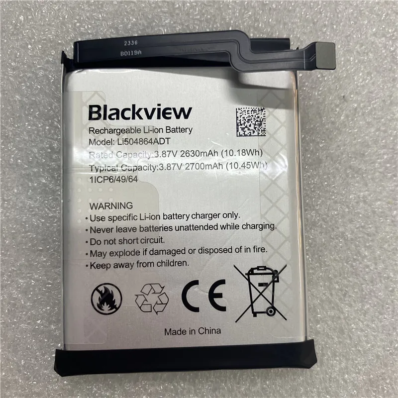 In Stock NEW production date for Blackview Li504864ADT battery 2630mAh Long Standby Time for Blackview Battery