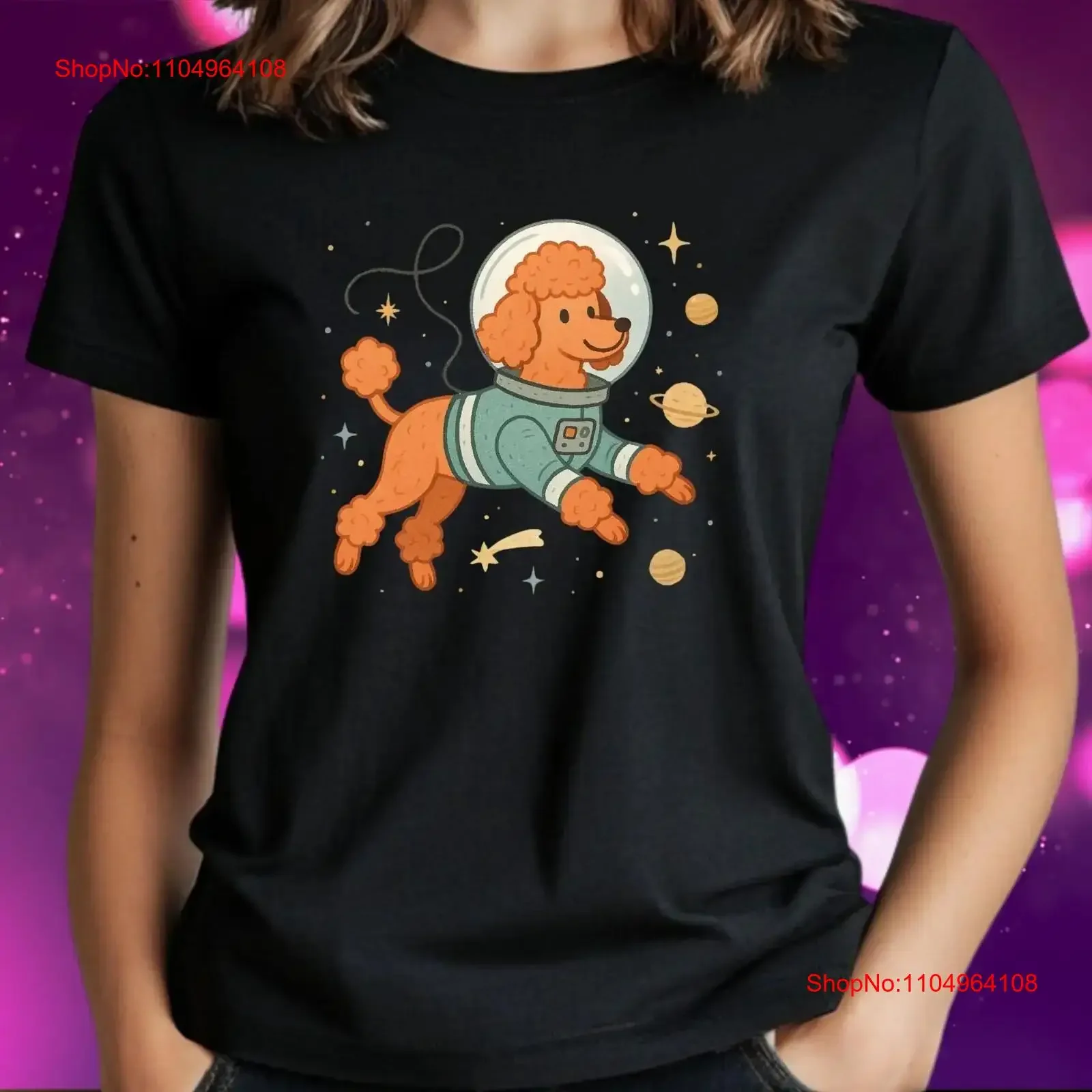 

Женская хлопковая футболка с плавающим мотивом «Пудель», размеры от S до 3XL, винтажный стираный топ унисекс для повседневной носки, мягкая растягивающаяся футболка