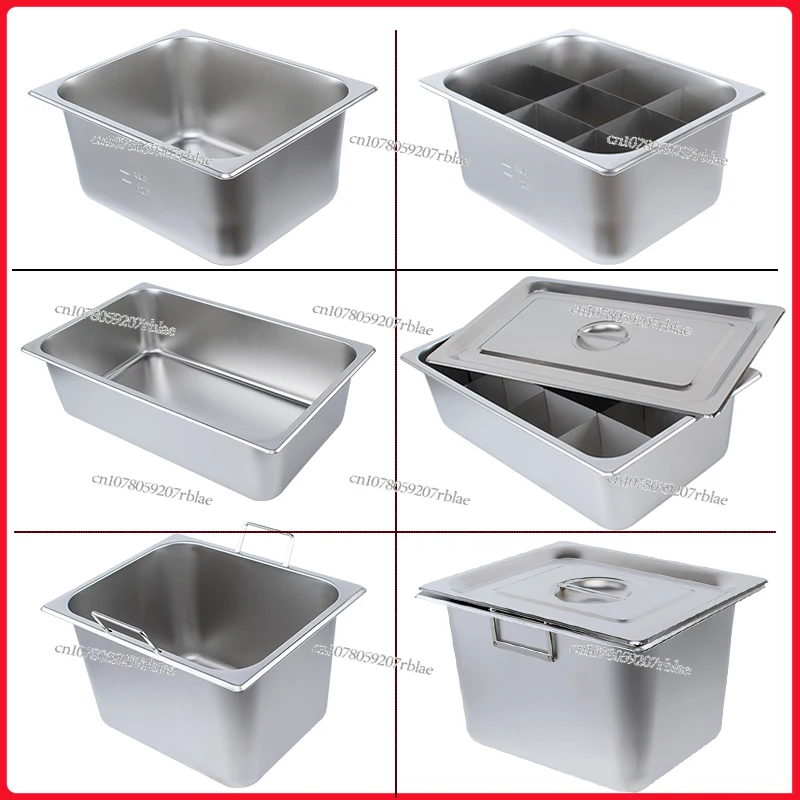 Liner Electric  Inner Pot Thickened Stainless Steel Pot Fryer Commercial Stall Gas Rectangular Fryer