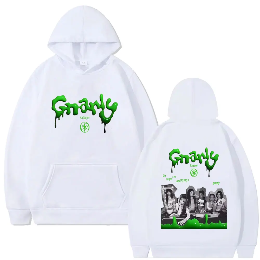 رائجة البيع الكورية Kpop Katseye غابرييلا الجرافيك هوديي الرجال النساء الهيب هوب موضة البوب الموسيقى هوديس الذكور عادية خمر الشارع الشهير #6