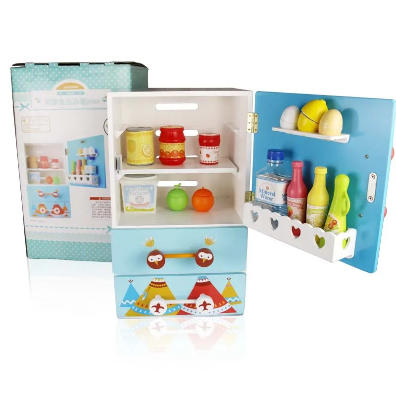 

Детские игрушки, рождественские подарки, имитация холодильника, деревянная головоломка, кухонные игрушки, миниатюрные аксессуары для еды, набор строительных блоков