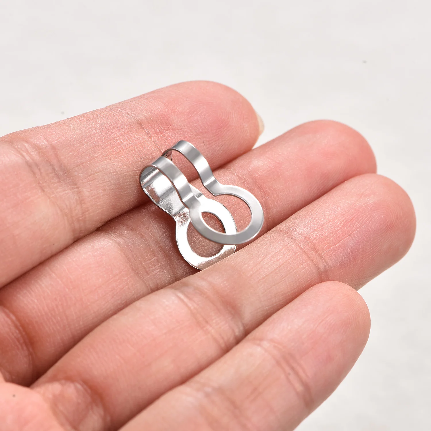 30 Stück/Set Edelstahl-Kugelketten-Verbinder Verschlüsse Crimp-Endkappen Schnallen für DIY-Halsketten und Schmuckherstellung – Detail 6