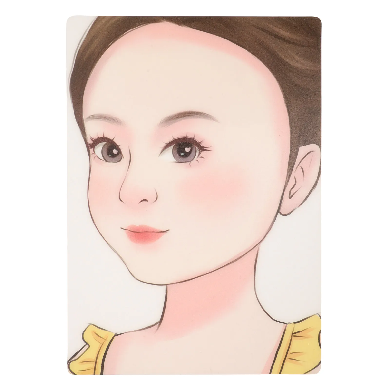 Reusable Washable Face Painting Practice Board with Realistic Design for Makeup Artistry Training Face Painting Tool