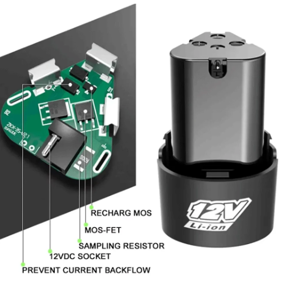 6200mAH Universal 12V Rechargeable Li-ion Battery For Power Tools Electric drill Electric Screwdriver Battery