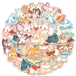 10/20/40PCS Dessin Animé Mignon Lapin Autocollants Kawaii Animaux Autocollants Scrapbooking Décoratifs Téléphone Portable Voiture Graffiti Autocollant Enfants Jouet