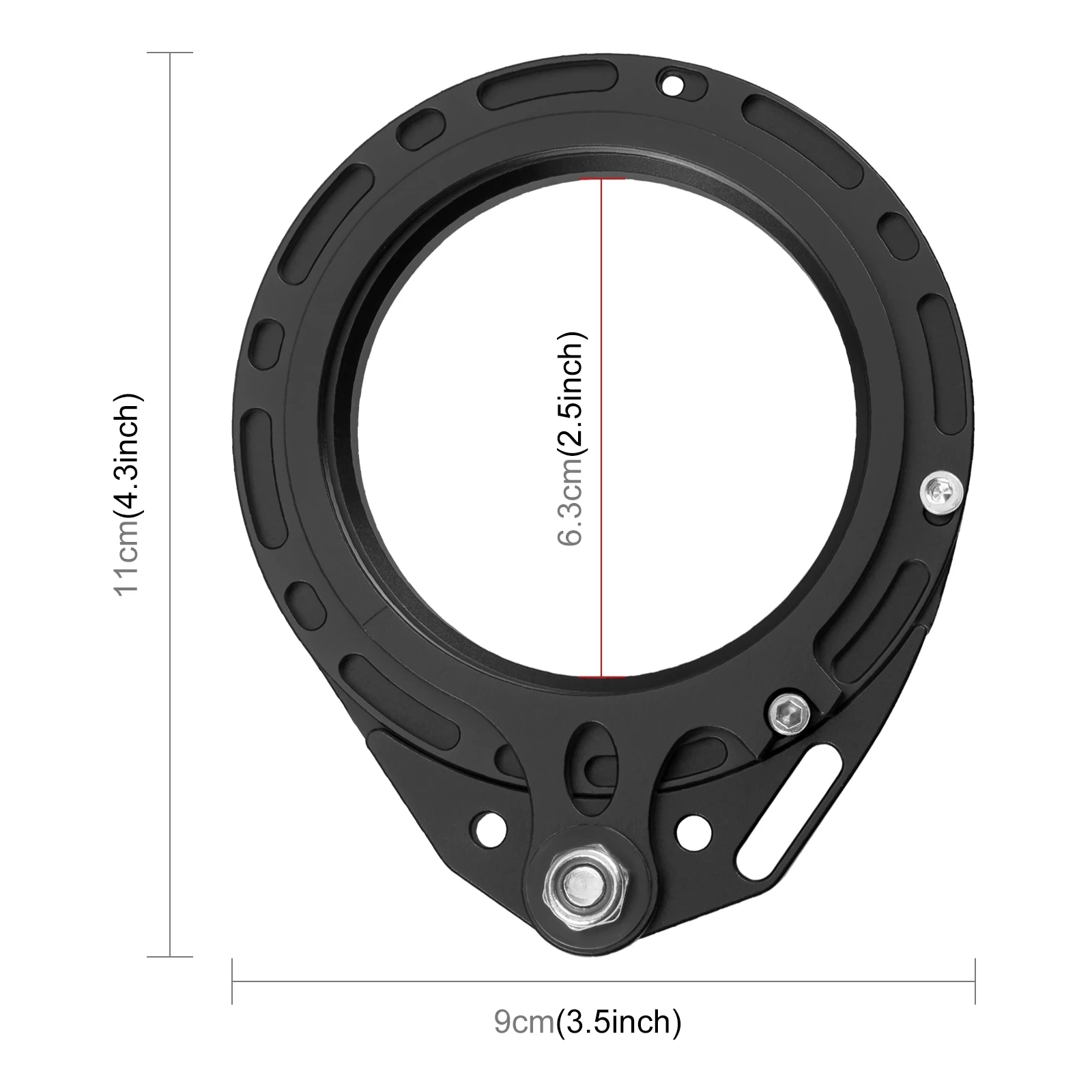 PULUZ Aluminum Alloy 67mm to 67mm Swing Wet-Lens Diopter Adapter Mount for DSLR Underwater Diving Housing