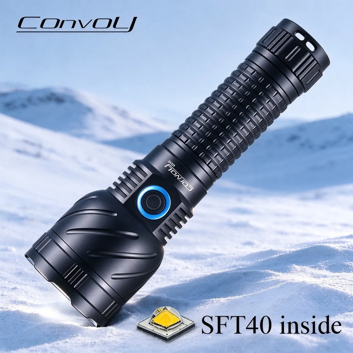 New Convoy M21E LED Flashlight Max 3000LM Type-C Rechargeable Torch High Power Linterna by 21700 Battery for Fishing Camping