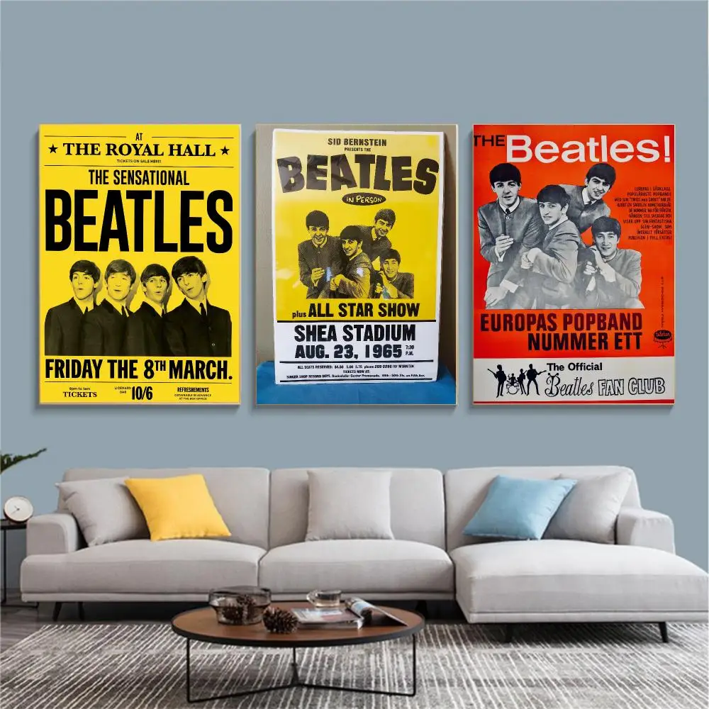 band T-The Beatles-S Painting Calligraphy Nature Inspired Artwork for Living Room  Home Decoration