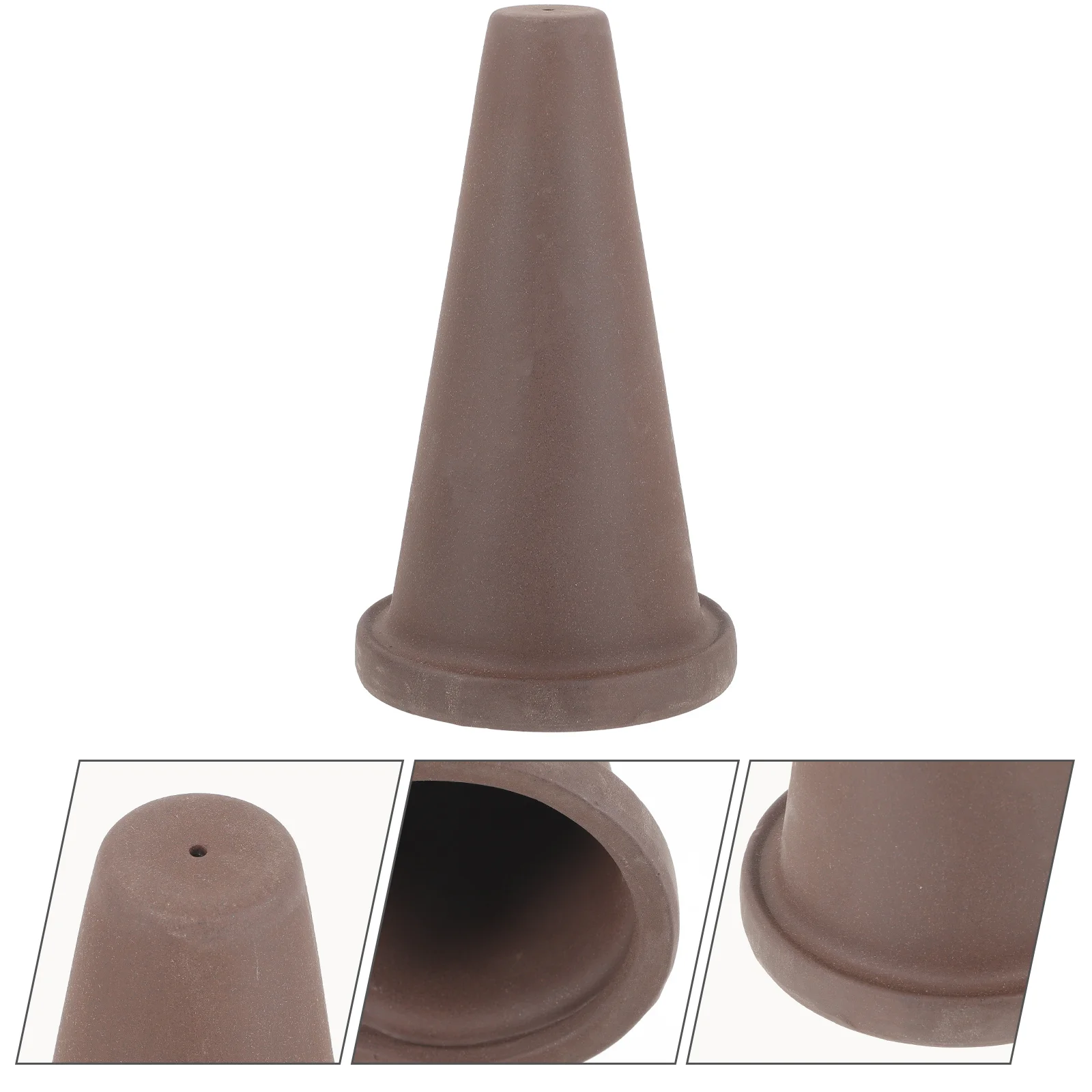 Clay Spawning Cone Small Size Fish Breeding Tank Cave Bucket for Angelfish Multi Functional Hideout Aquarium Decor Easy