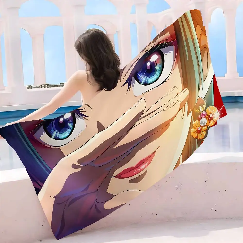 Popular Anime The Apothecary Diaries Microfiber Printed Beach Mountain Climbing Yoga Beach Swimming Running Absorbent Soft Towel