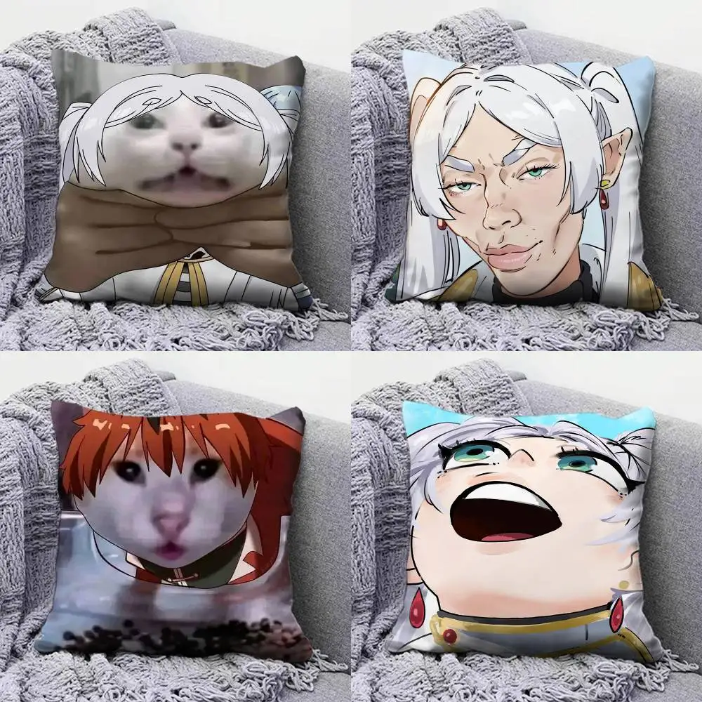 

Frieren Memes Funny Home Sofa Cushion Covers and Aecorative Custom Pillow Covers