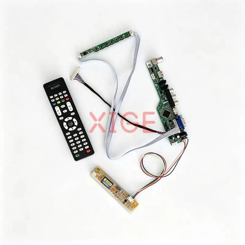 

For QD14XL12 QD14XL07 QD14XL20 QD14XL19 Screen Drive Controller Board Kit DIY 1CCFL 1024*768 USB+AV+VGA+HDMI 30Pin LVDS 1024x768