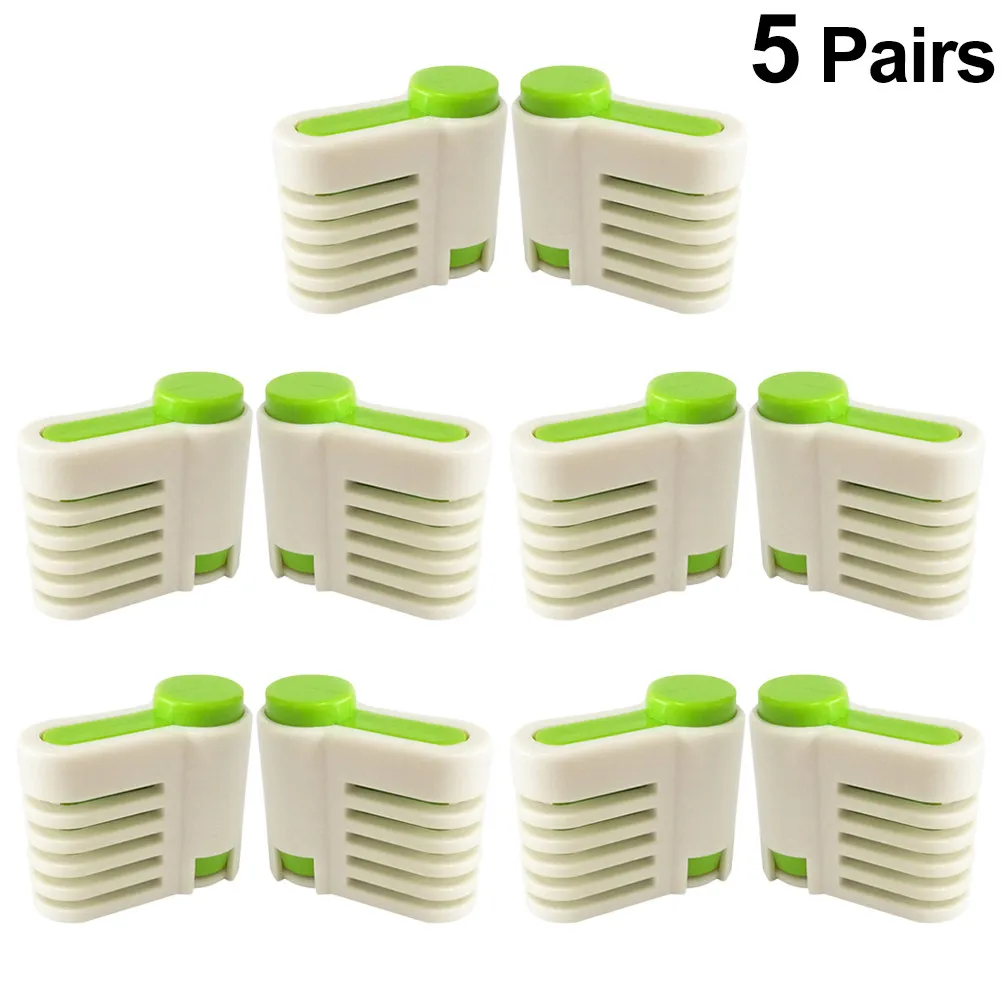 5Pairs Plastic Cake Slicer Adjustable 5-Layer Toast Cutter Baking Utensil for Uniform Slicing Leveling Fixator Dishwasher Safe