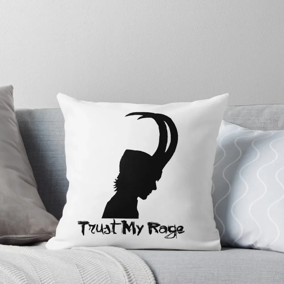 

Trust My Rage Throw Pillow christmas cushions covers Anime pillow