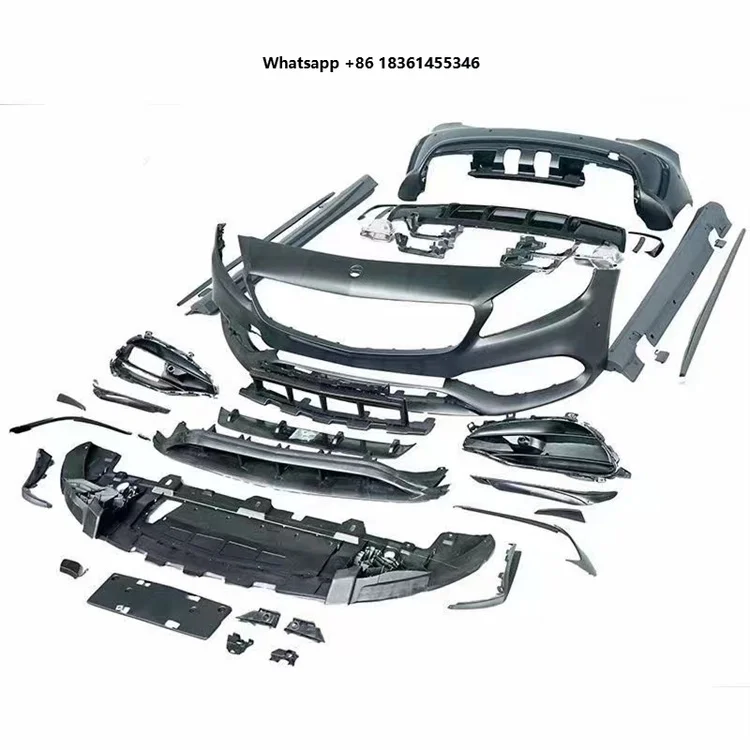 

For A-Class Late Model Replacement A45 Veidt W176 Car Modification Bumper Grille Upgrade Body Kit ABS Suitable