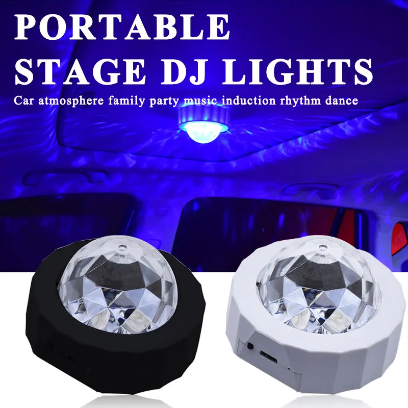 

Portable DJ Atmosphere Light Magnetic Car Interior Neon Lighting USB RGB LED Colorful Music Sound Party Ambient Lamp