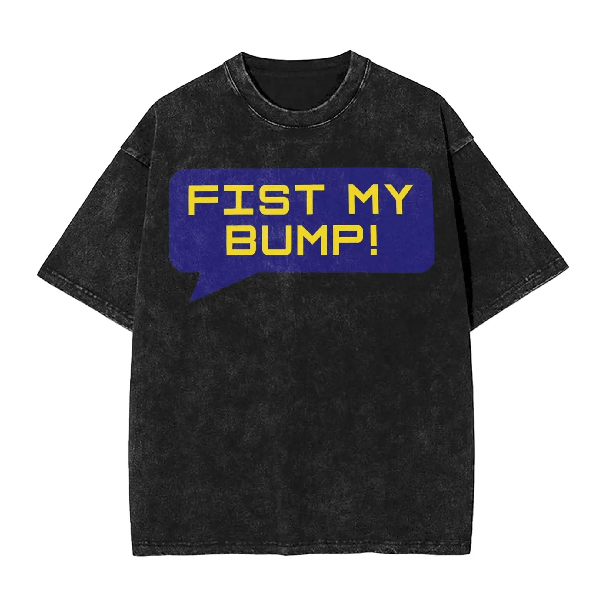 Washed T Shirts Project Hail Mary Fist My Bump Hip Hop Vintage T-Shirt Oversize Streetwear Cotton Summer Tops Tees for Men Women