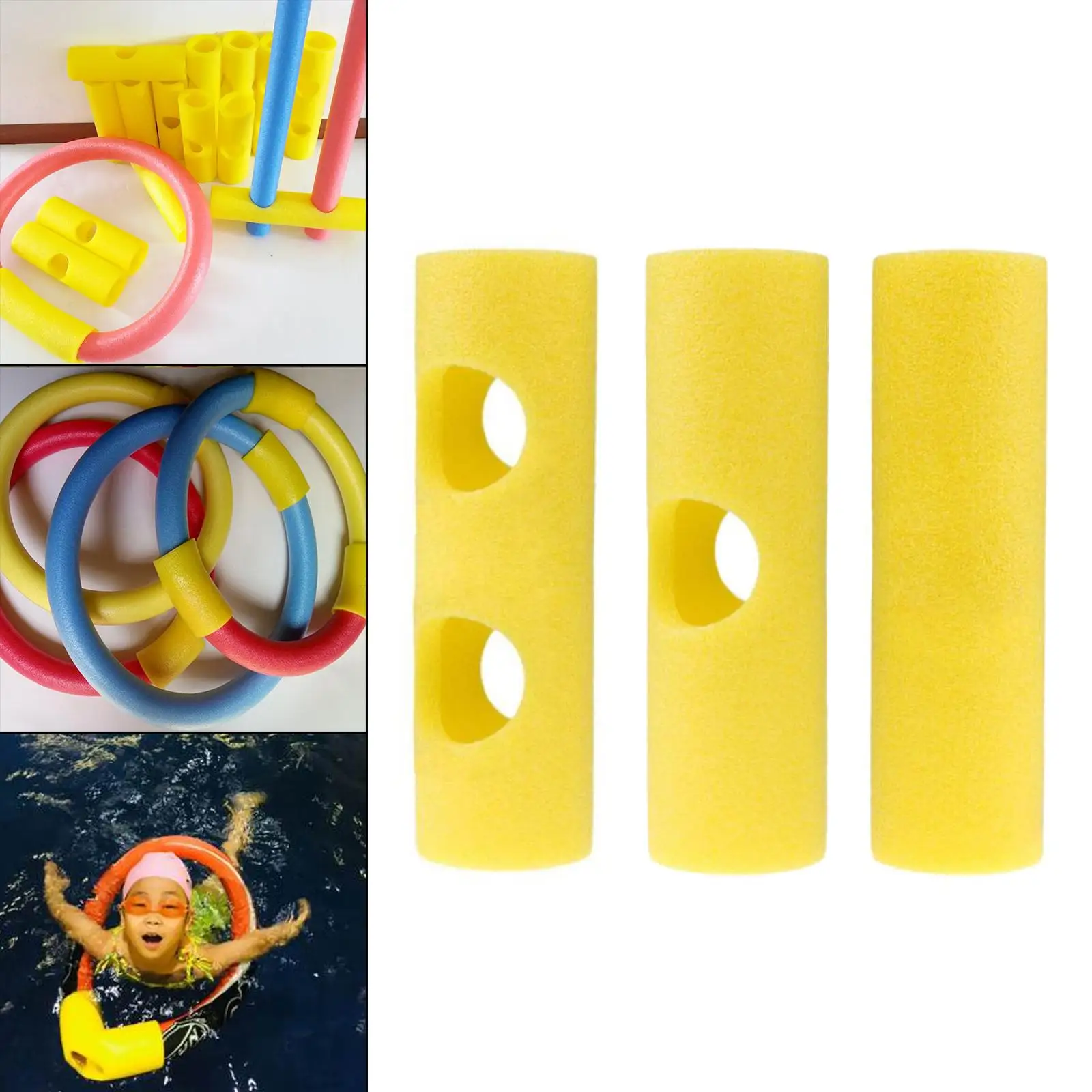 Pool Noodle Holed Connector Swim Noodles Swimming Float Connect Joint Noodles Builder for Kids Beach