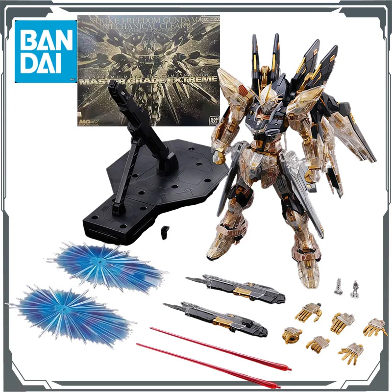 

Оригинальный набор для сборки модели Bandai GUNDAM MGEX 1/100 Strike Freedom Mechanical Clear Ver. Аниме-модели для сборки, подарки-модели для мальчиков