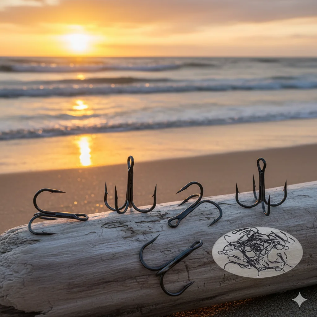 

Набор рыболовных тройников из высокоуглеродистой стали, 1000 шт., 2 размера # 4 # 6 # 8 # 10 # 12 # Тройной крючок-якорь для морской воды