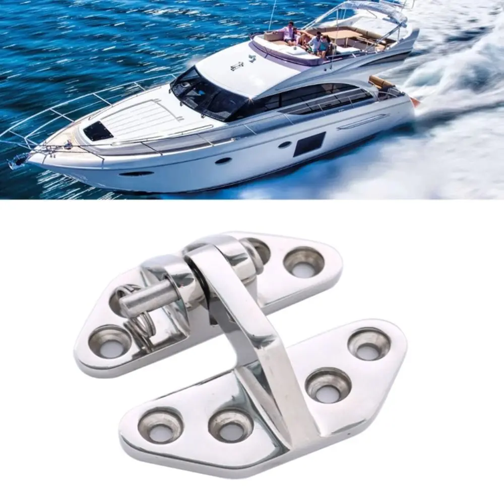 316 Stainless Steel Boat Hinge Shaped Strap Flip Hinge Stainless Steel Hinge Heavy-Duty Butterfly Hinge Furniture Hinge Yacht