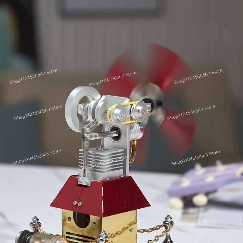 Educational Metal Engine Model – External Combustion Physics Experiment Toy & Science Gift