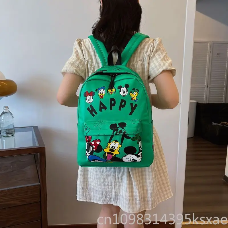 Disney Mickey Mouse Backpack Large Capacity School College Travel Daypack Cute Cartoon Print Rucksack for Women Girls Boys