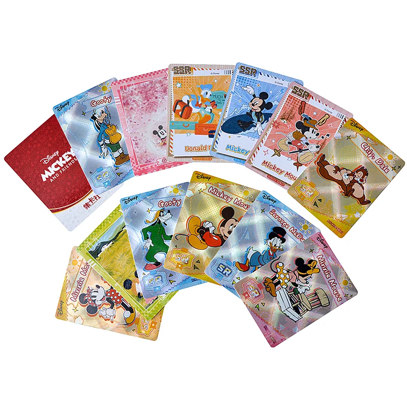 20Pcs One Box Of 5 Packs Pack Disney Card 100th Anniversary Princess Stitch Mickey Classics Anime Characters Original Box Frozen