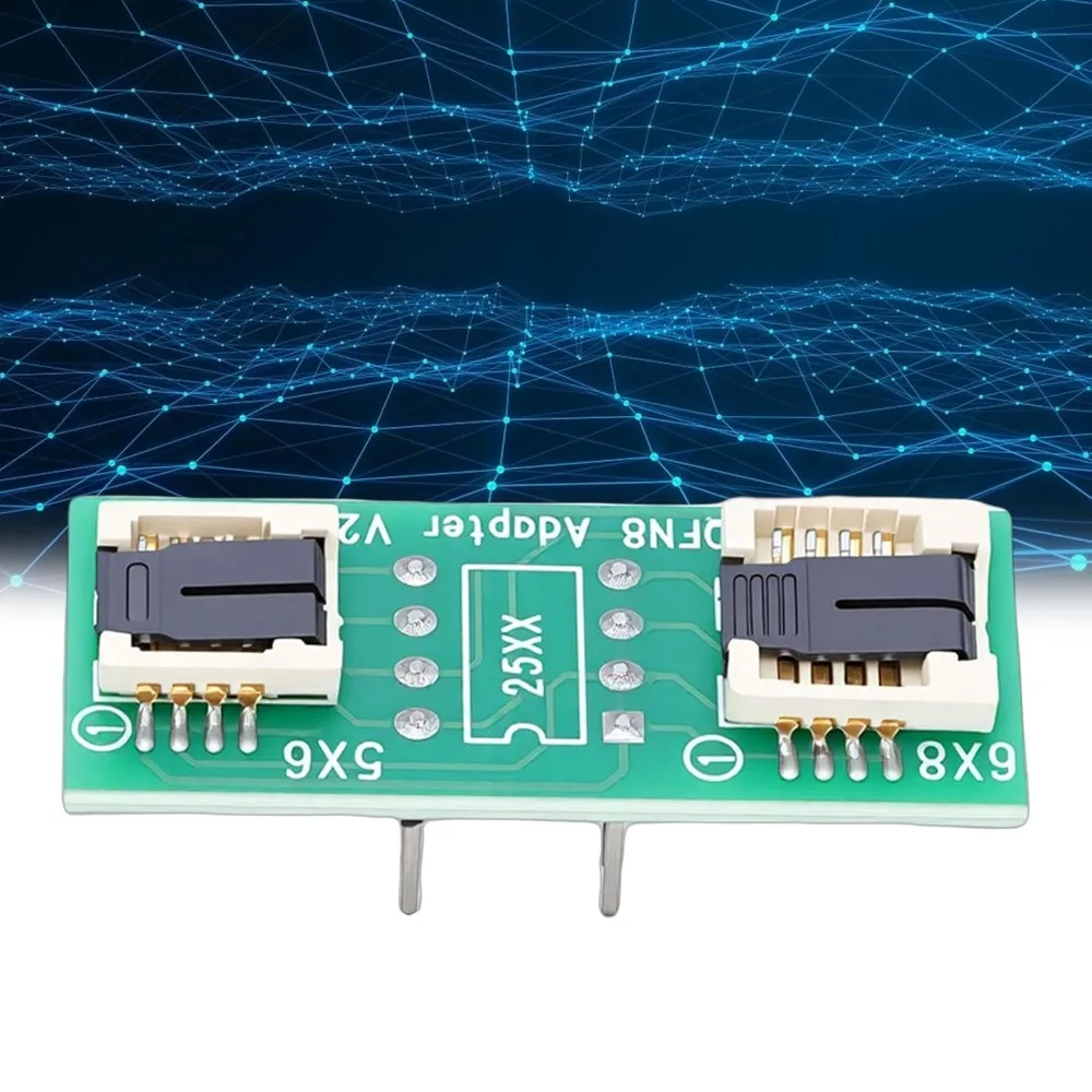 Universal PCB Adapter QFN8 WSON8 DFN8 to DIP8 1.42×0.59in Two in One Adapter Universal Adapter Adapter Burner