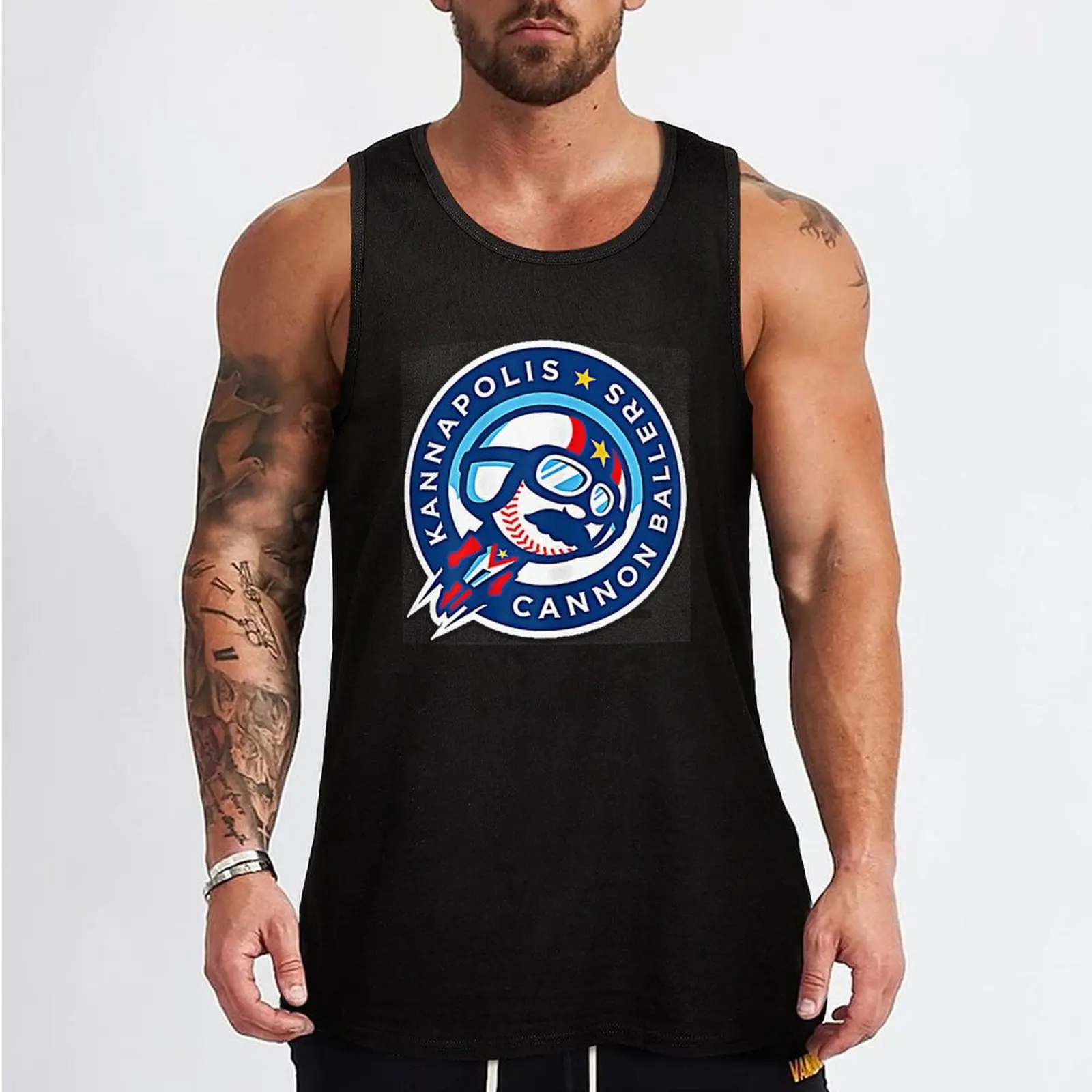 The Cannon Ballers Tank Top Men's clothes vest men anime fitness