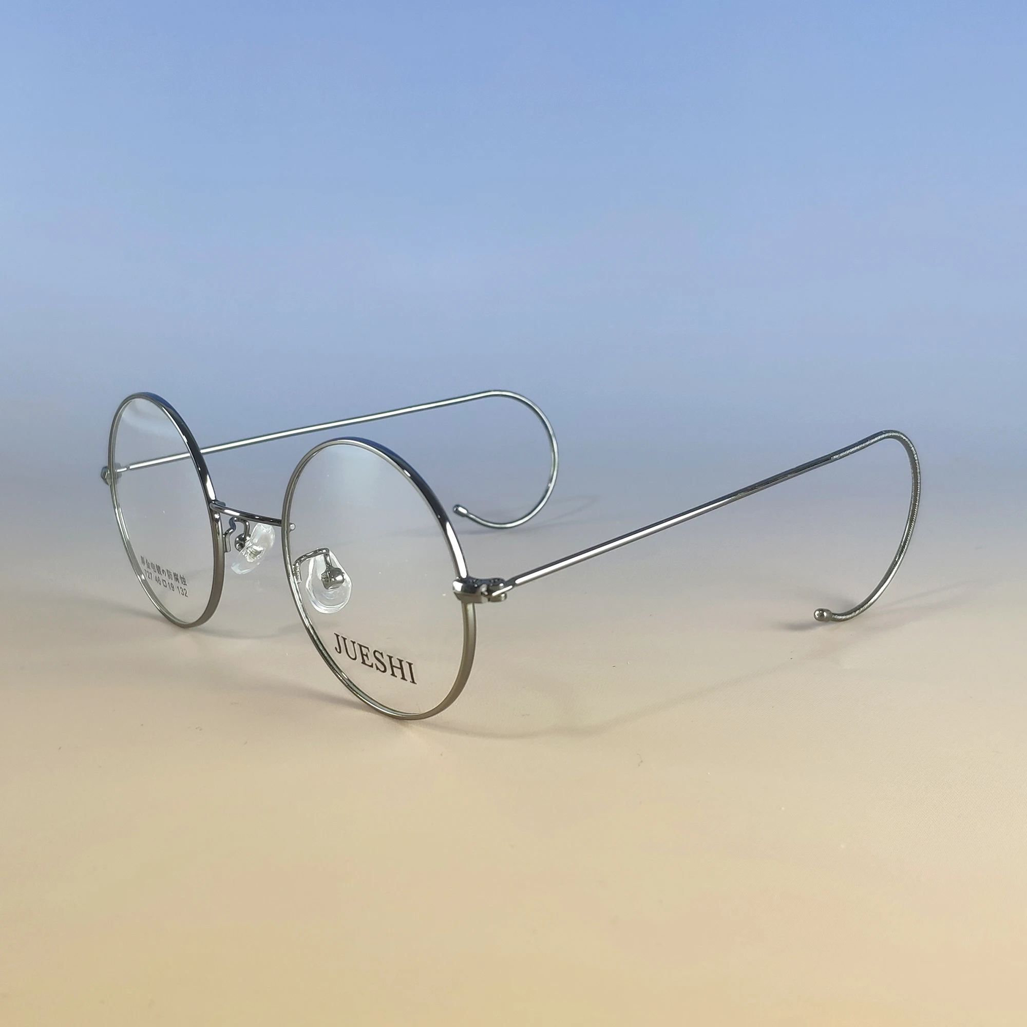 Retro Round Spring Glasses Flexible Optical Eyewear Vintage Filamentous Eyeglasses Classic Adjustable Spectacles