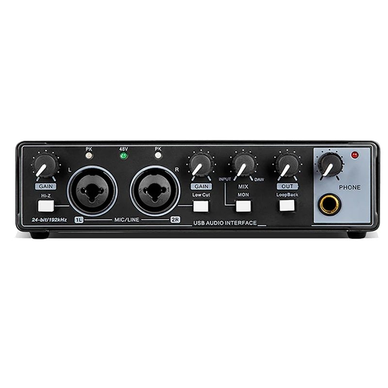 Computer Audio Sound Card Monitor Electric Guitar Recording For Live Broadcast Studio Computer Audio Equipment