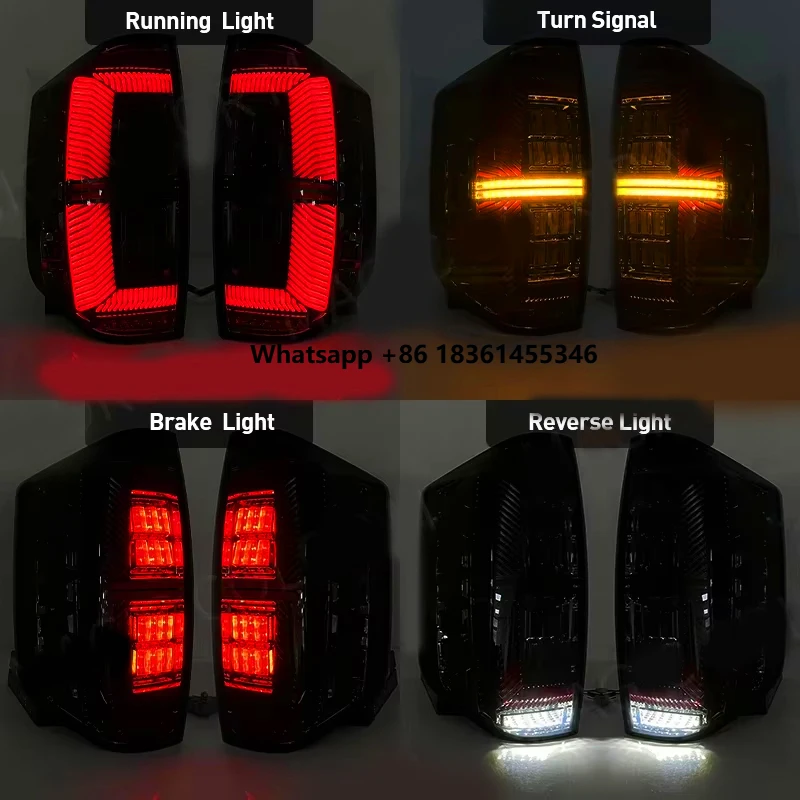 

LED Tail Light For Tundra 2014 2015 2016 2017 2018 2019-2021 Rear Brake Turn Signal Taillight Stop Parking Driving Lamps