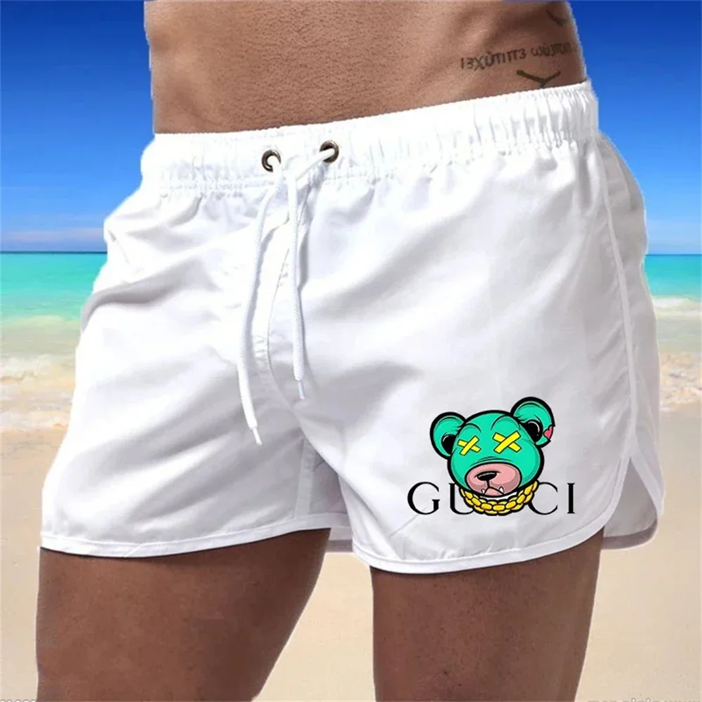 Men\'s quick drying beach shorts, fitness shorts summer swimsuits casual sports shorts men\'s swim board shorts new 2024 fashion