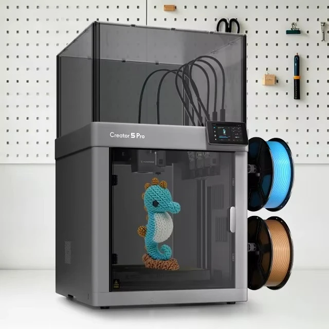 2026 New for Flashforge Creator 5 Pro 4-nozzle Automatic 3D Printer 256*256*256mm Build Volume Aluminum USB Connectivity PLA