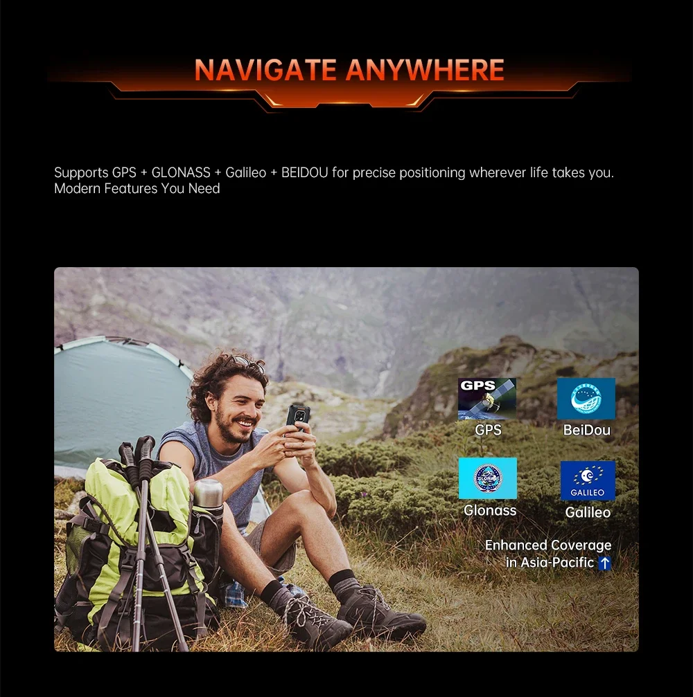 Cubot KingKong ES 3 Rugged Smartphone 16GB(6+10)+256GB Android 15 10200mAh 33W 6.745''120Hz 4G Mobile Phone NFC/GPS 48MP+16MP