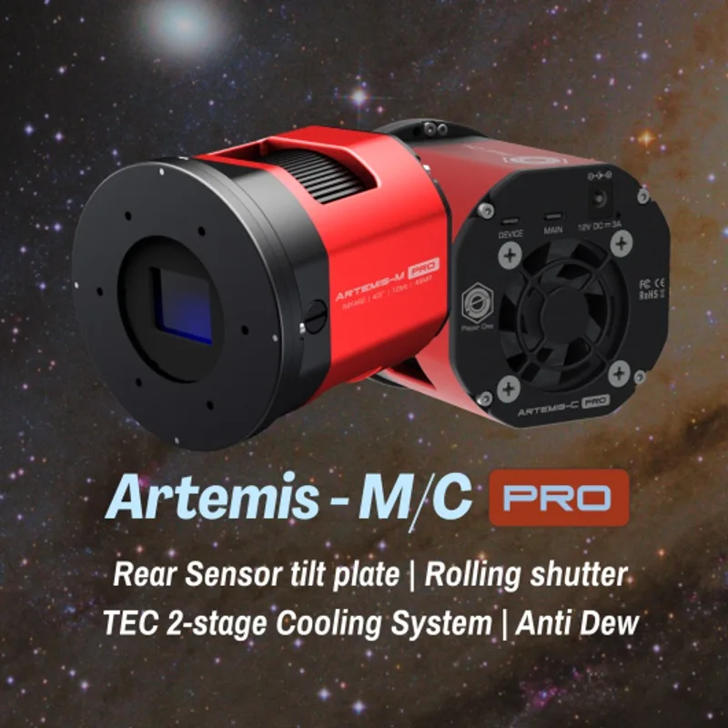 

Плеер One Artemis-C/M Pro (IMX294/492) USB3.0 Цветная/моно охлаждаемая камера Астрономическая фотография