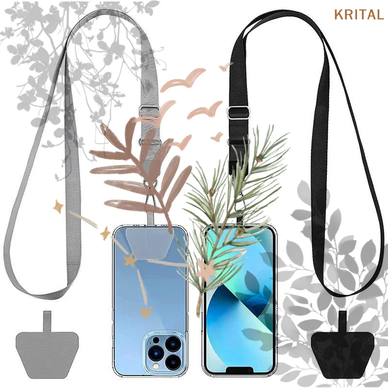 Universal Mobile Phone Chain Adjustable Collar Crossbody Lanyard: Neck Strap Compatible Most Smartphones