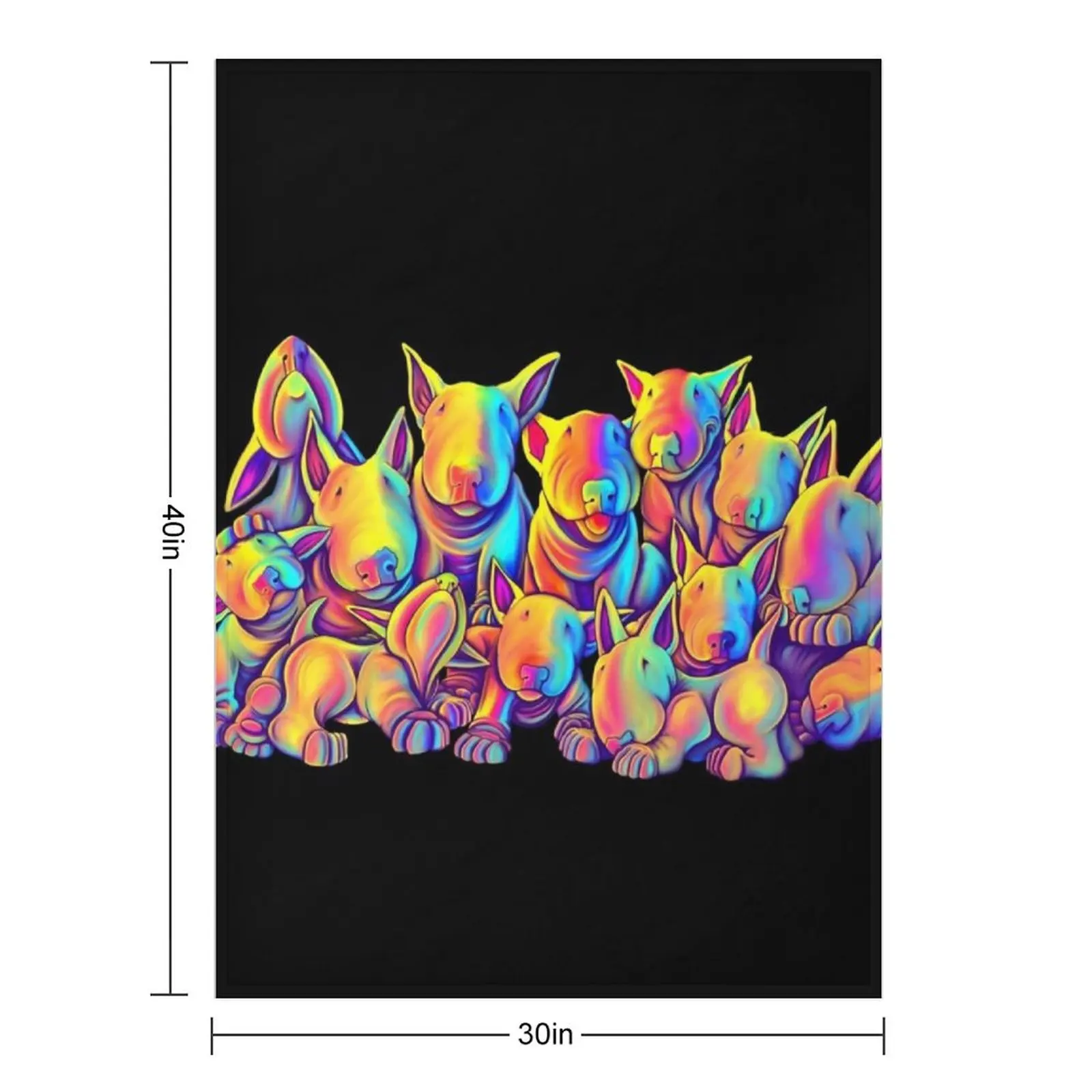 Group of Bullterriers Throw Blanket Personalized Gift Flannels Soft Blankets For Baby Thins Sofas Blankets