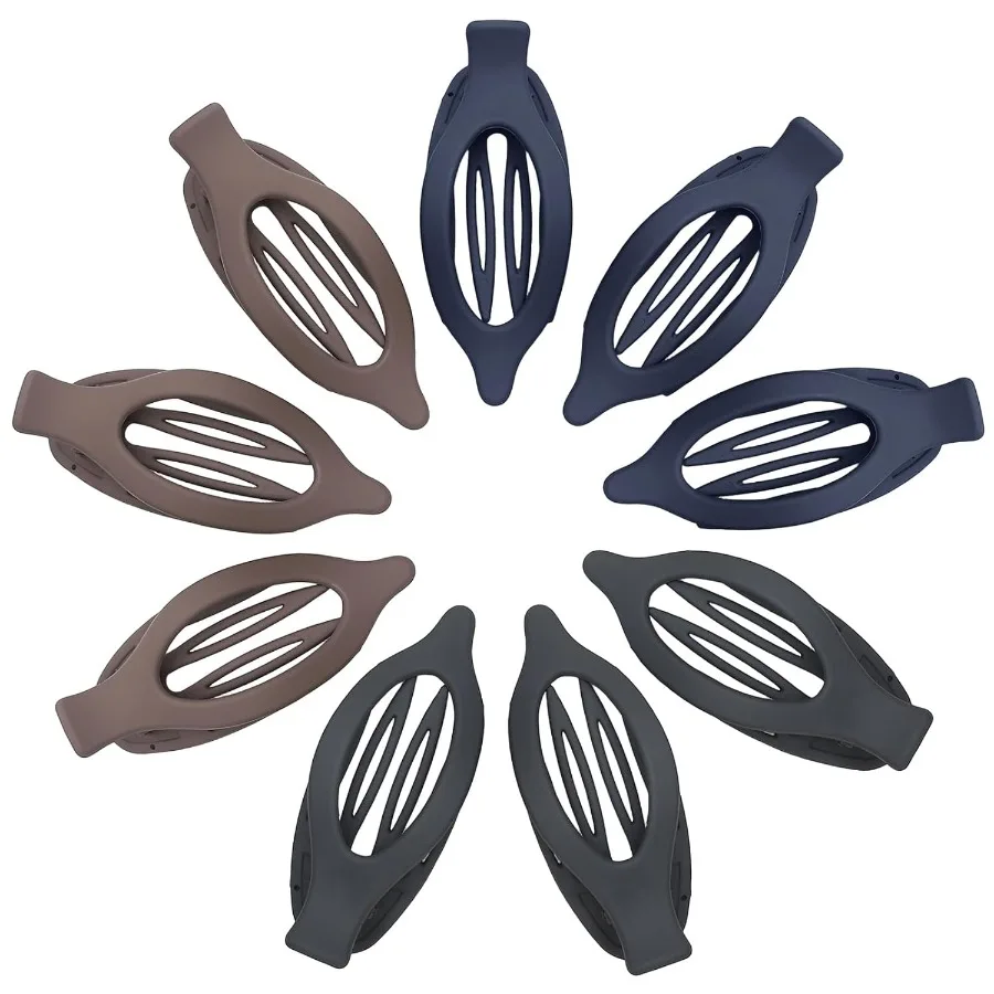 

9-упаковка плоских заколок для волос для женщин с матовой отделкой Идеально подходит для густых и тонких волос Идеально подходит для вождения и повседневного использования в Taupe Gra