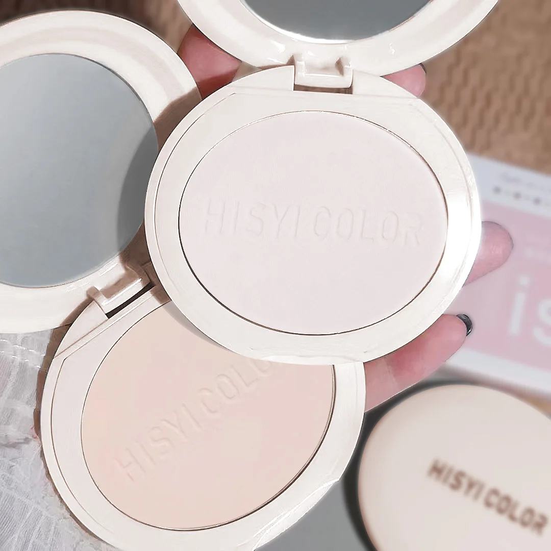 HISYI Pressed Setting Powder Oil Control Pore Blur Long-Lasting Face Powder Matte Finish Translucent Setting Powder