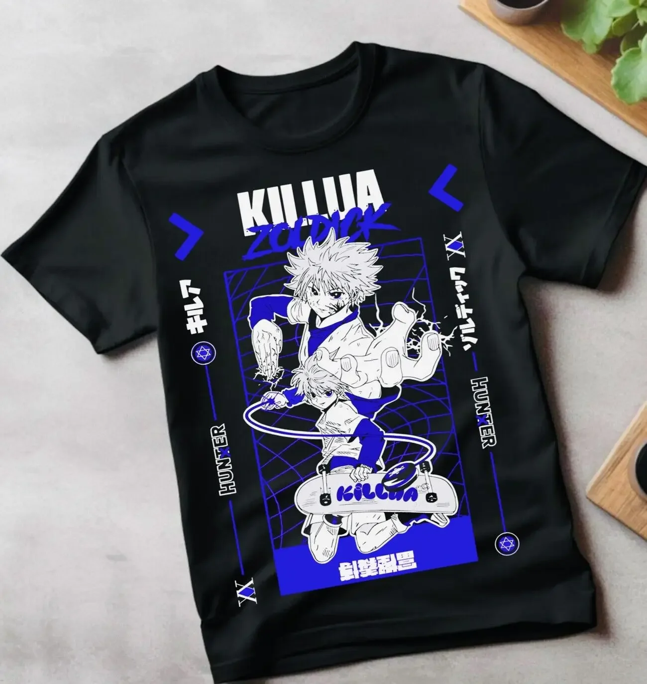 Killua Shirt Hunter X Hunter Tshirt HXH T-Shirt Gon Anime Hisoka Meruem Hisoka