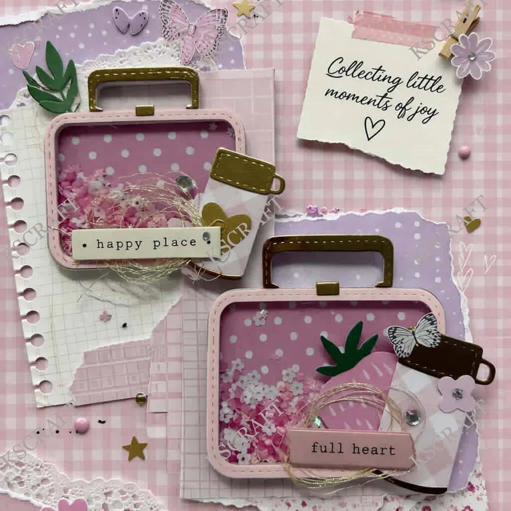 KSCRAFT Lunch Pail and Thermos Cutting Dies Stencils for DIY Scrapbooking Decorative Embossing DIY Paper Cards