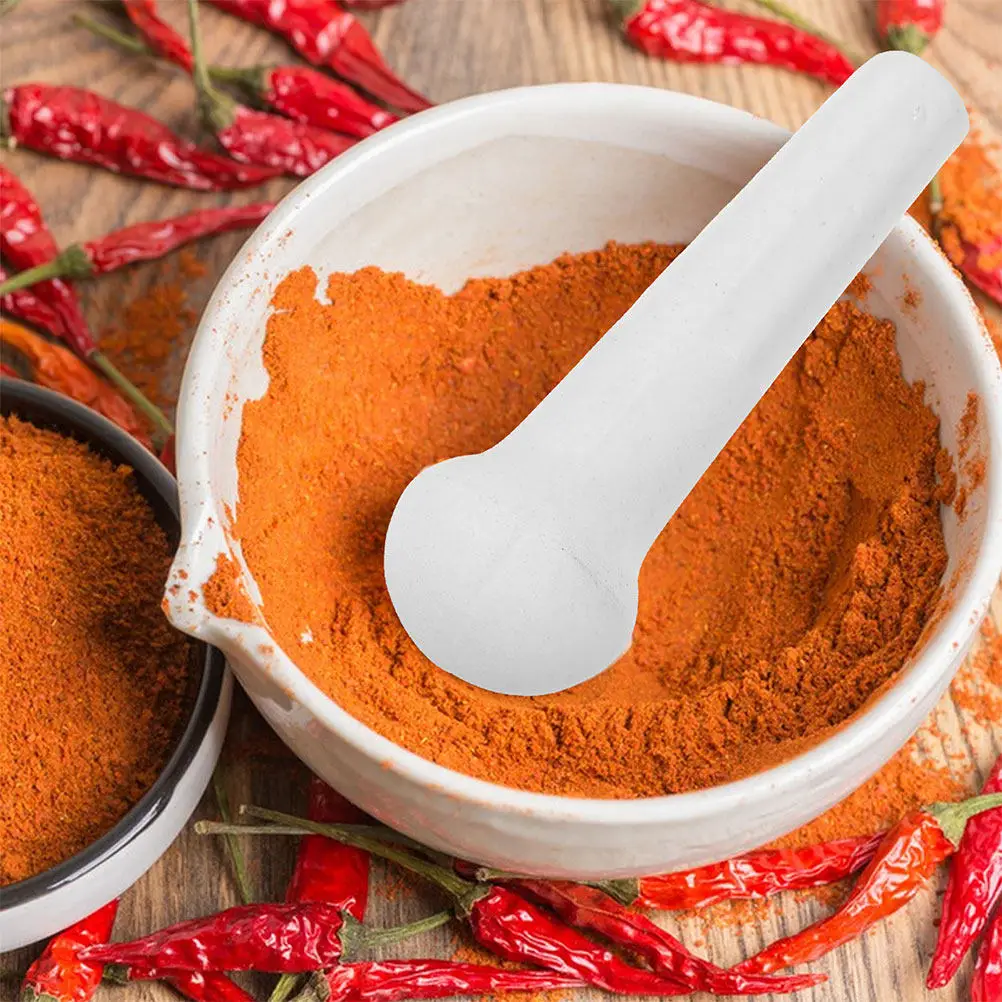 

2Pcs Ceramic Food Grinding Stick Baby Food Masher Hand Grinder Garlic Pounder Kitchen Tool Porcelain Pestle Replacement Rod