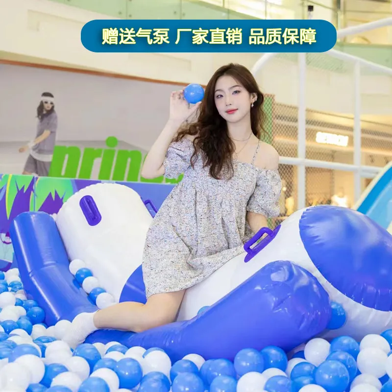 Ocean ball pool inflatable toy seesaw trampoline banana boat slide tumbler air model