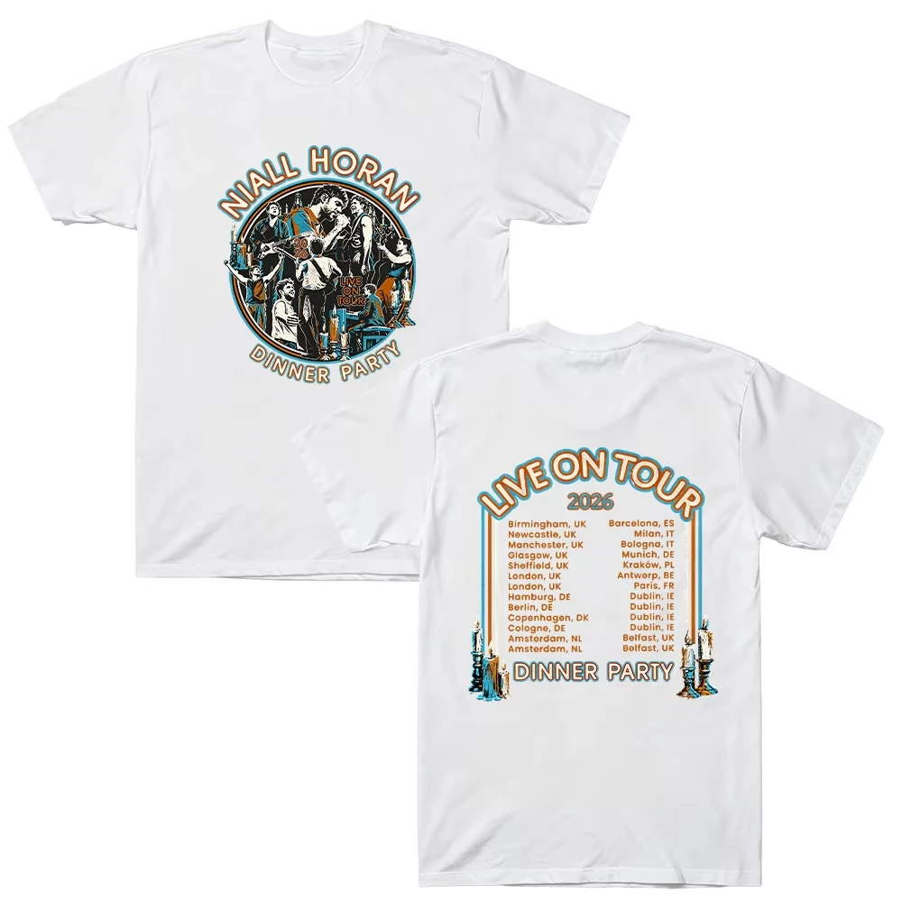 Niall Horan Live on Tour Graphic Print T-shirt Men Women O-Neck Cotton Short Sleeve Oversized Tee Streetwear Hip Hop Fashion Tee