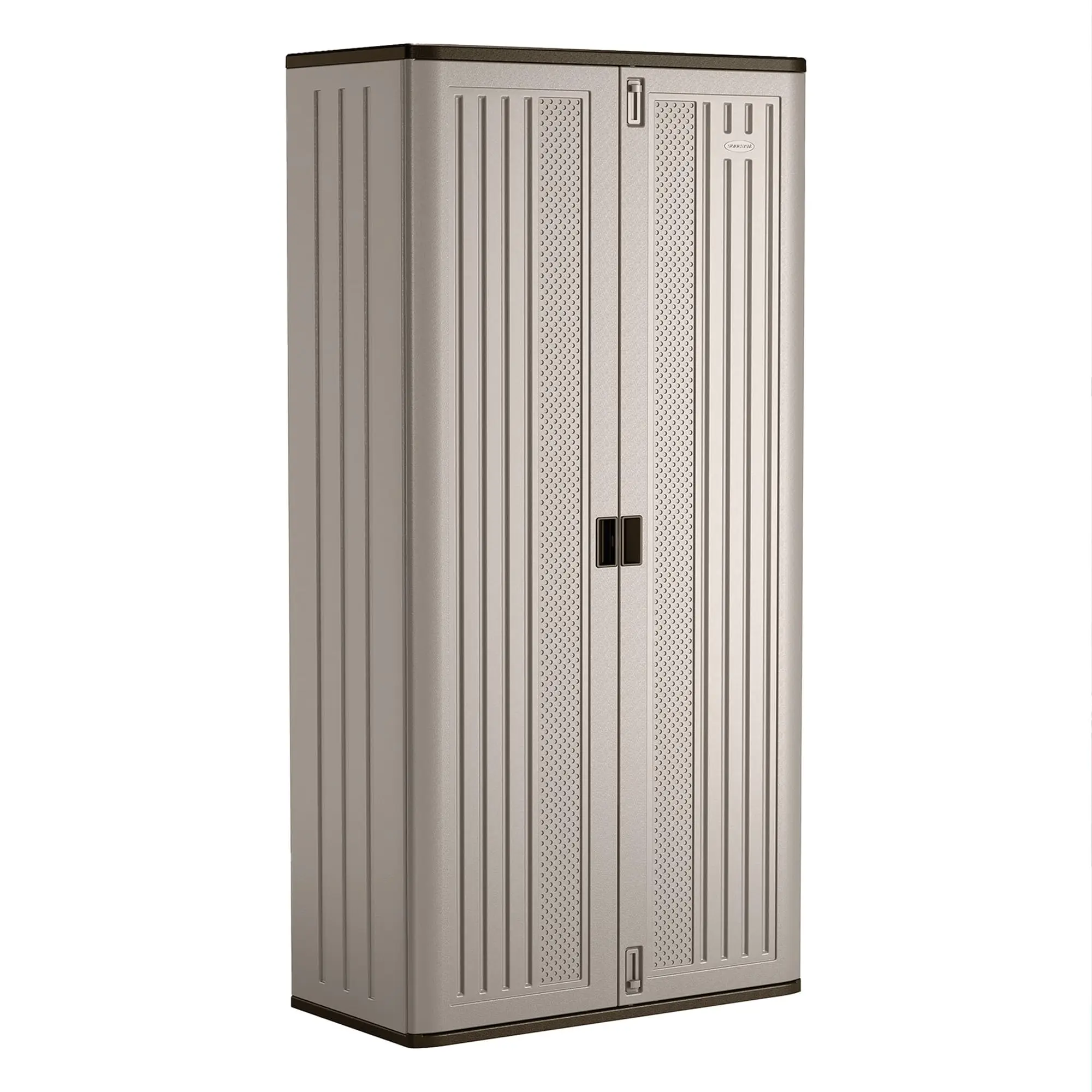 Mega Tall Storage Cabinet for Garage Organization - 31 Cu. Ft. Lockable Utility Closet with 3 Adjustable Shelves for
