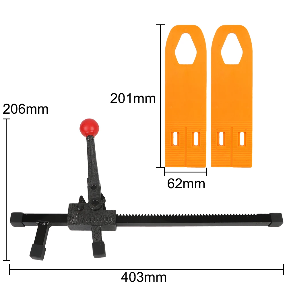 Paintless Dents Removal Tool Bodywork Repair Kit Car Dent Puller With 2 Pcs Glue Pulling Tabs Manual Expander Orange Color