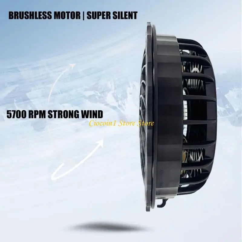 A3PC 9V Cooling Fan with ABS Housing Quiet Motor for Garment Use in Hot Weather